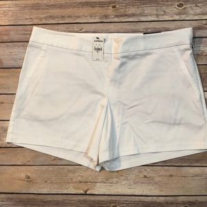 NWT Express Side Zip White Shorts